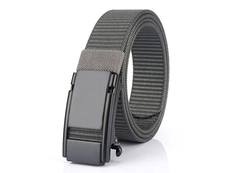 High Quality 1.34 Wide Men's Elastic Casual Stretch Belt with Alloy Automatic for Buckle Woven for Comfort and Style