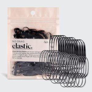 Black No-Snag Elastics 100pc Set