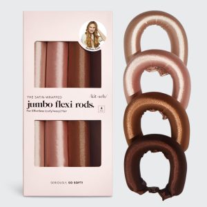 Rosewood Jumbo Satin Flexi Rods 4pc Set